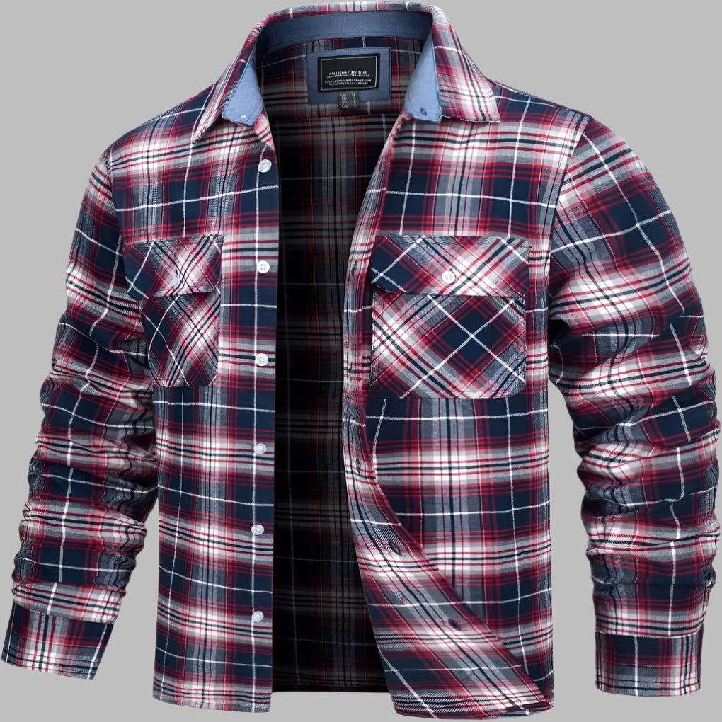 Baumwollhemd mit Karomuster im Lumberjack-Stil