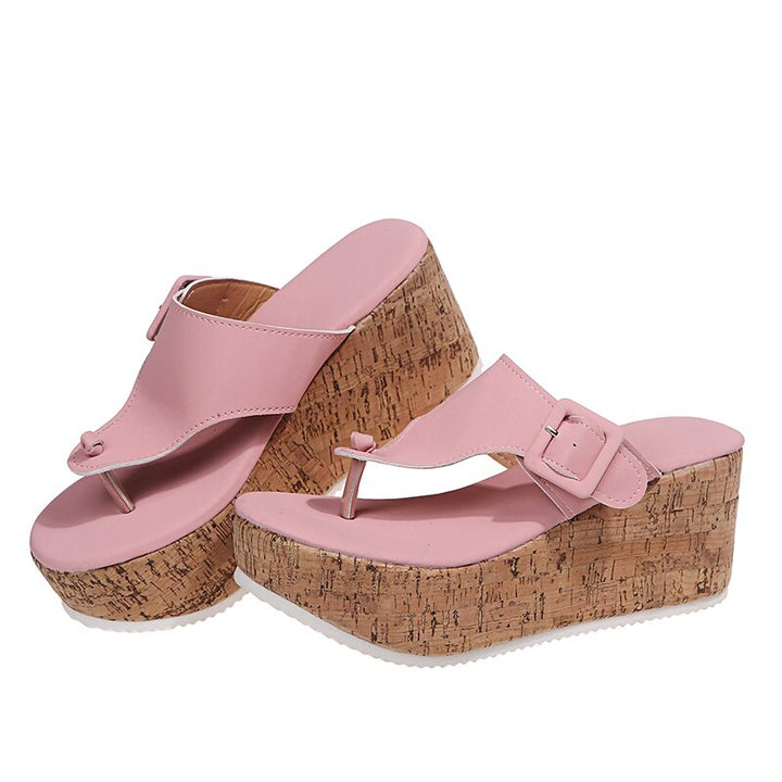 Damen offene Zehen Wedge Sandalen für den Sommer