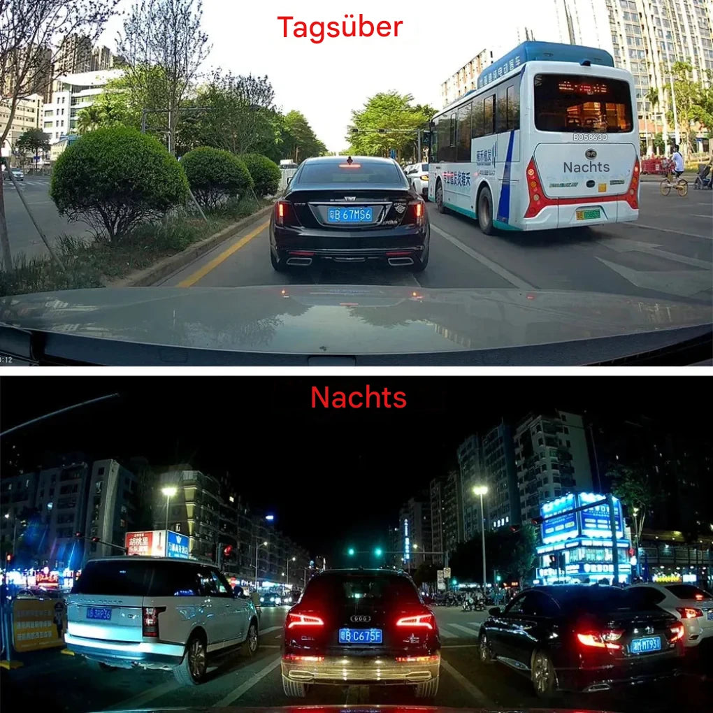 4K-WLAN-Dashcam mit GPS + Dual-Kamera