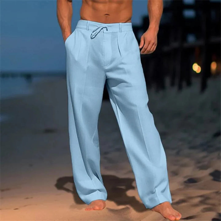 Elegante Sommerhose aus Leinen für Herren