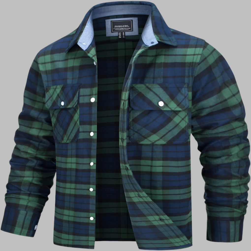 Baumwollhemd mit Karomuster im Lumberjack-Stil