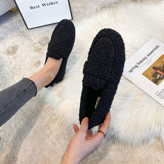 Plüschpantoffeln für Damen