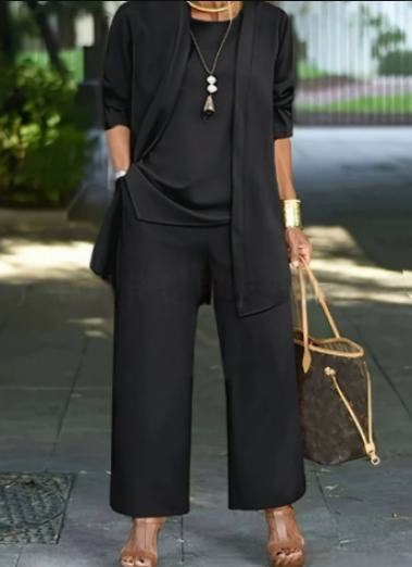 Stilvoller, raffinierter dreiteiliger Anzug