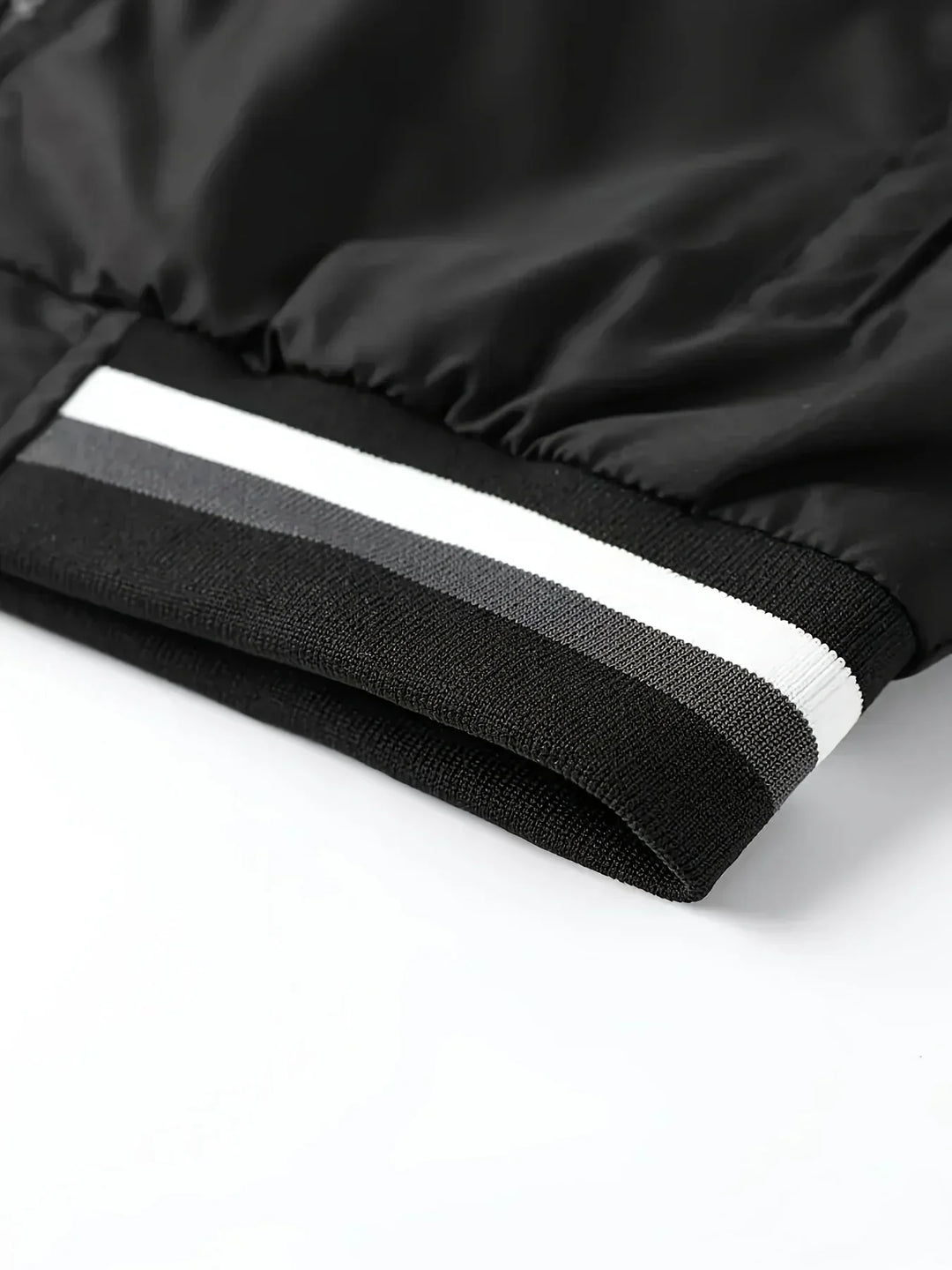 Herren-Bomberjacke mit Reißverschluss und Rippbündchen