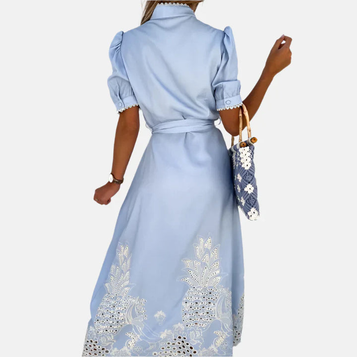 Besticktes A-Linien-Kleid – Elegant & Vielseitig