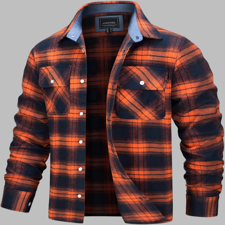 Baumwollhemd mit Karomuster im Lumberjack-Stil