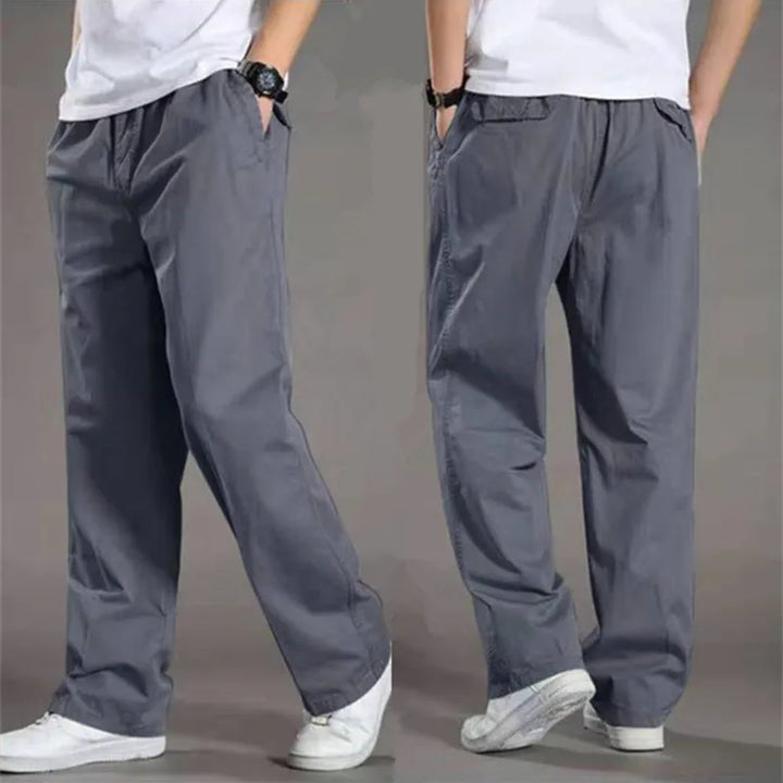 Herren Sommerhose mit geradem Schnitt und Taschen