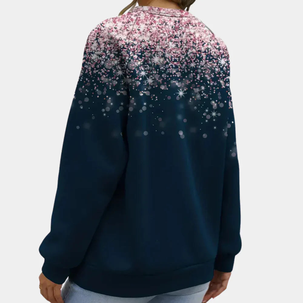 Stylischer Schneeflocken-Pullover für Damen