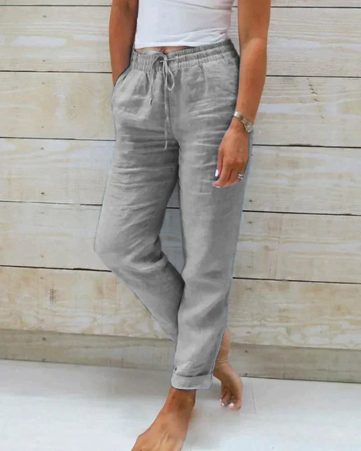 Lässige Leinenhose für Damen
