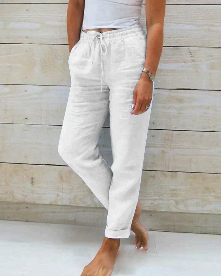 Lässige Leinenhose für Damen