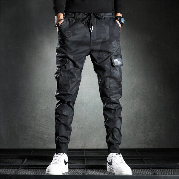 Herren Sommer Cargohose mit Kordelzug