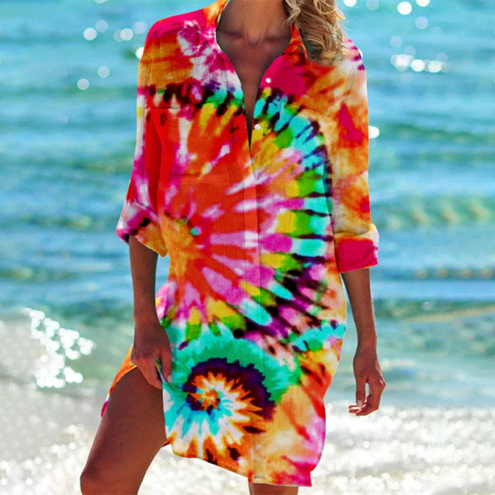 Damen Sommerkleid mit Knopfleiste für warme Tage
