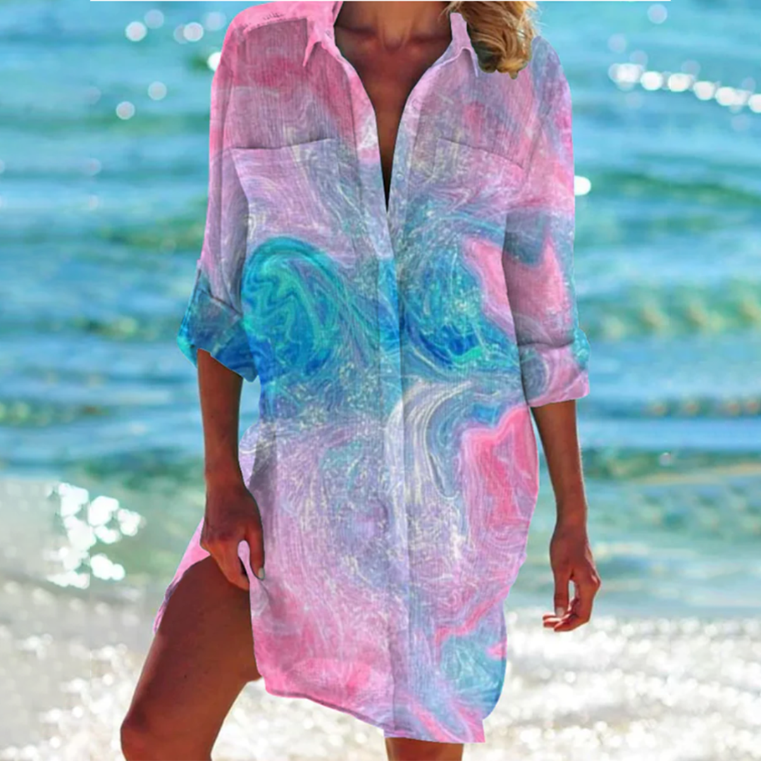 Damen Sommerkleid mit Knopfleiste für warme Tage