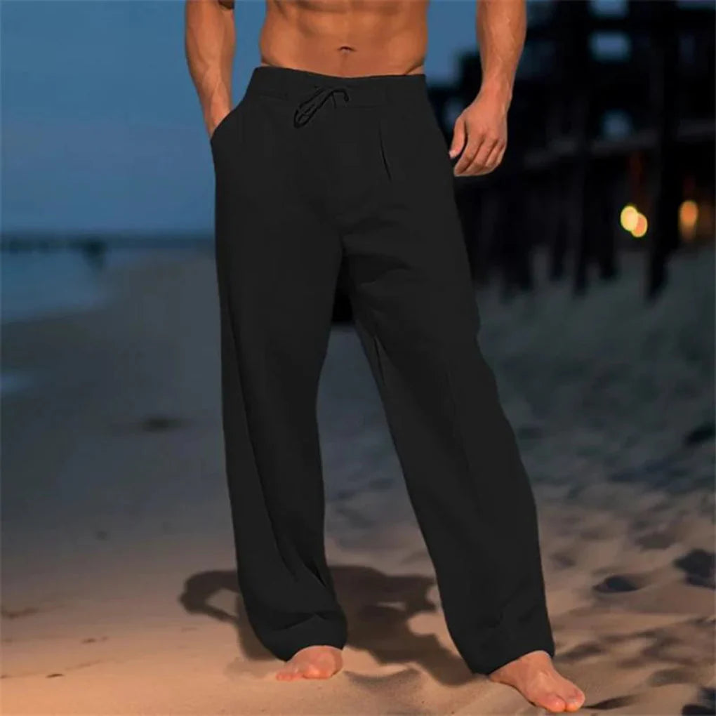 Elegante Sommerhose aus Leinen für Herren