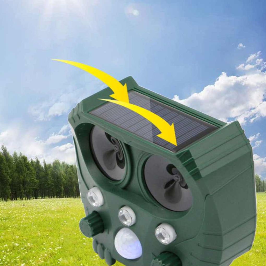 Ultraschall-Abwehrgerät gegen Katzen, Hunde, Füchse und Ratten