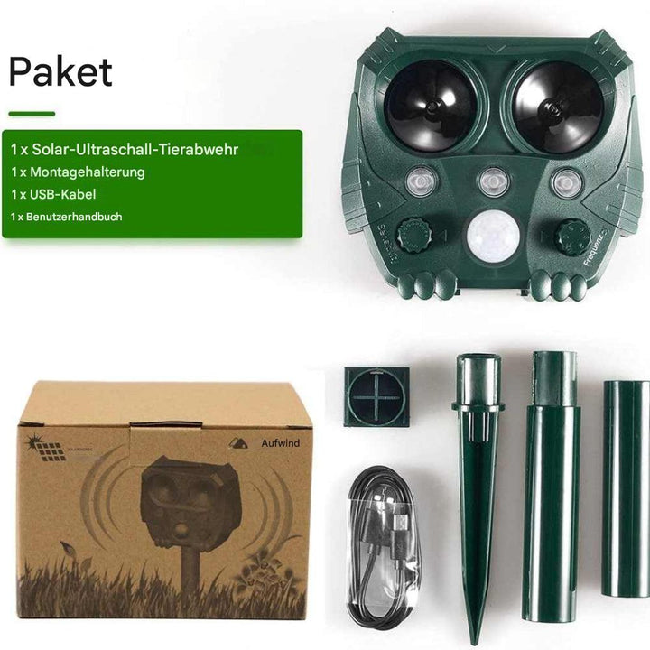 Ultraschall-Abwehrgerät gegen Katzen, Hunde, Füchse und Ratten