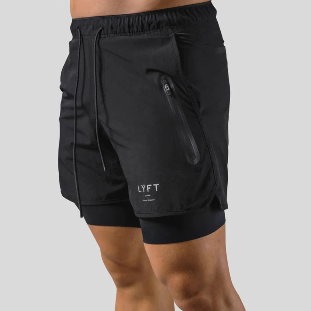 2-in-1-Sporthose für Herren