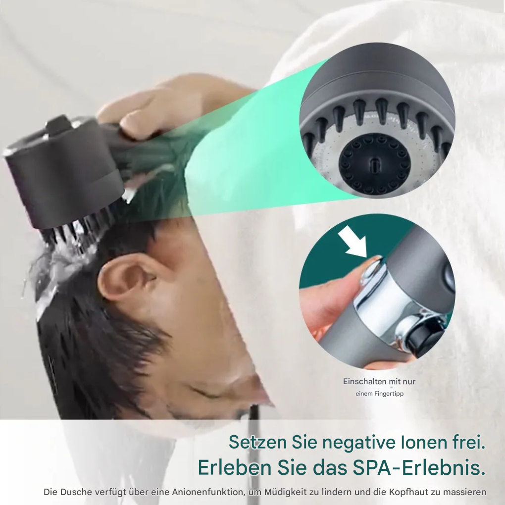 Wassersparender Duschkopf
