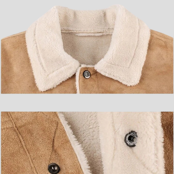 Bikerjacke aus Wildleder für Herren