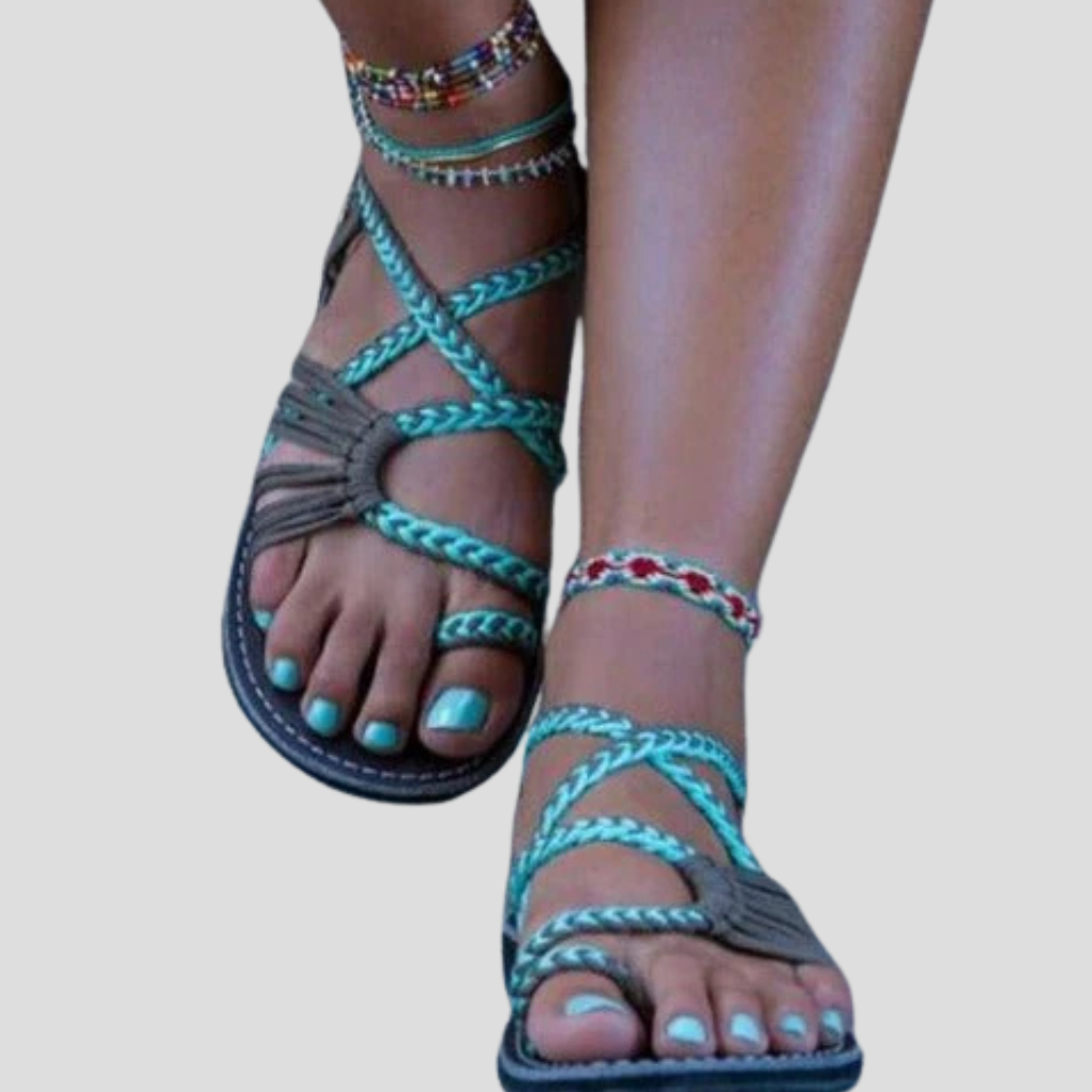 Bunte Strand-Sandalen