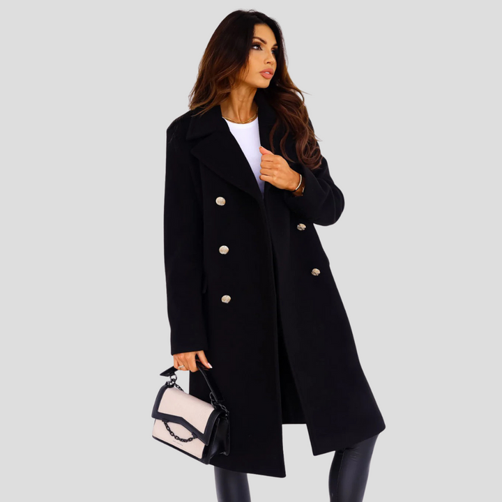 Zweireihiger Mantel für Damen