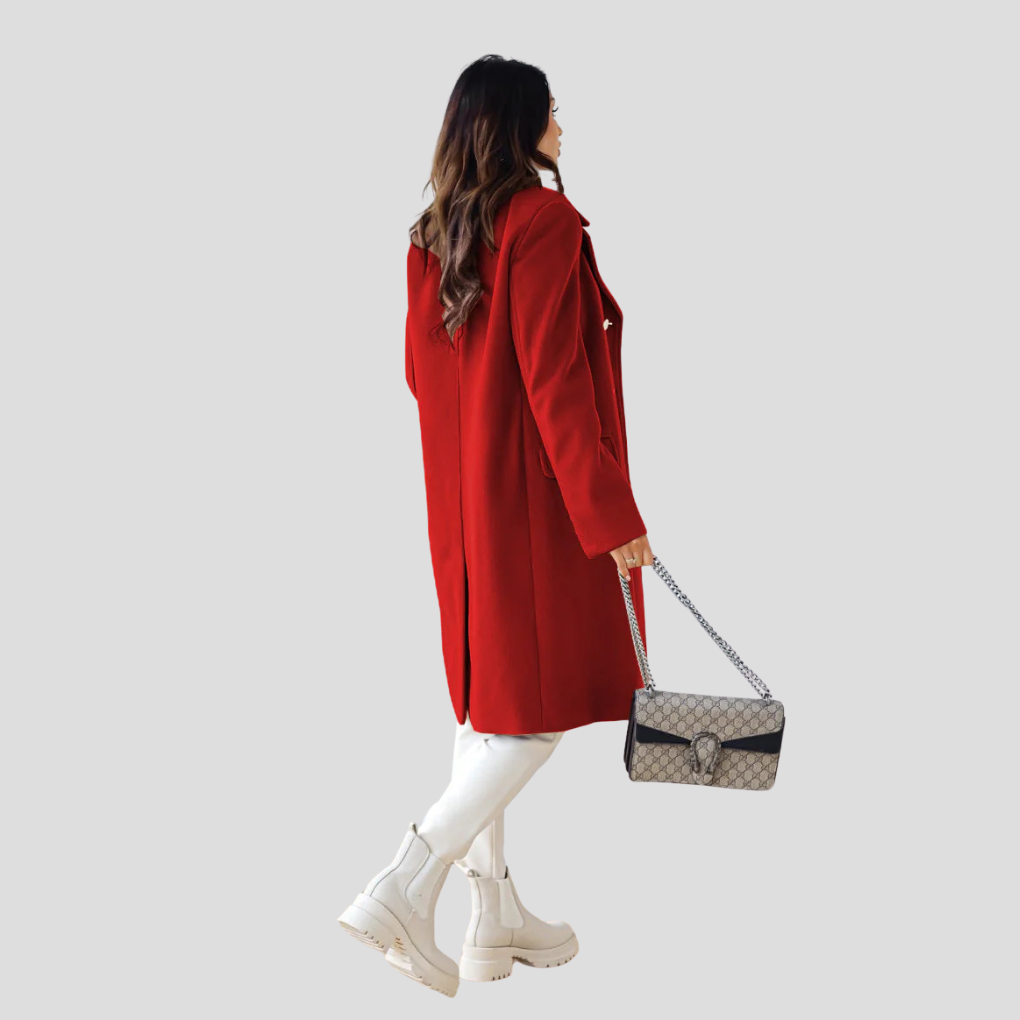 Zweireihiger Mantel für Damen