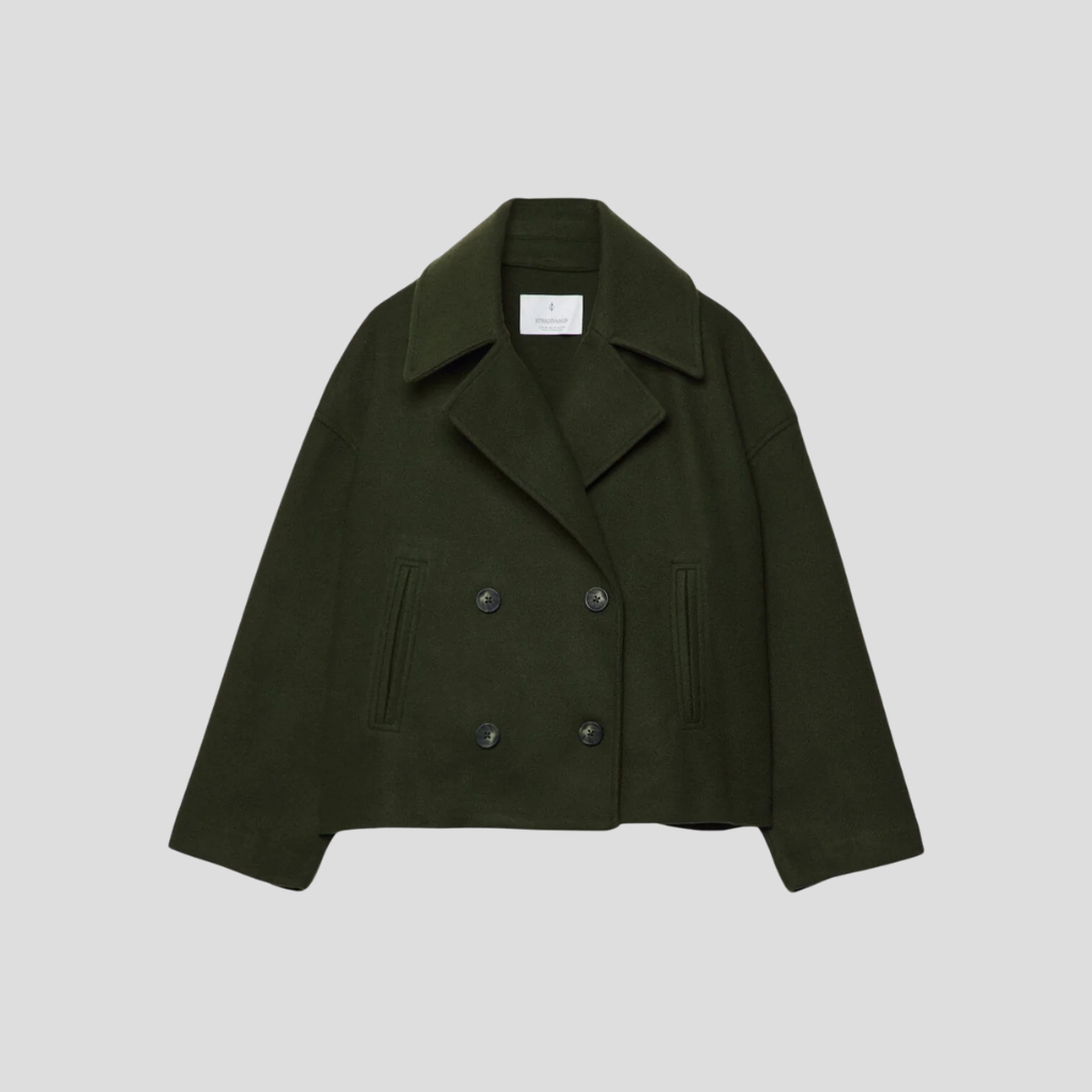 Schicker doppelreihiger Kurzmantel