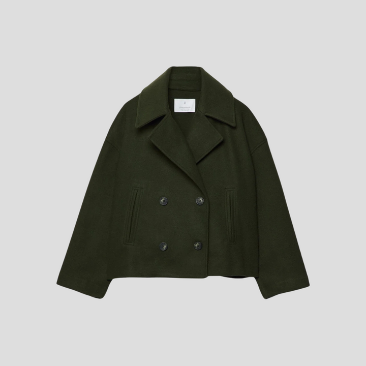 Schicker doppelreihiger Kurzmantel