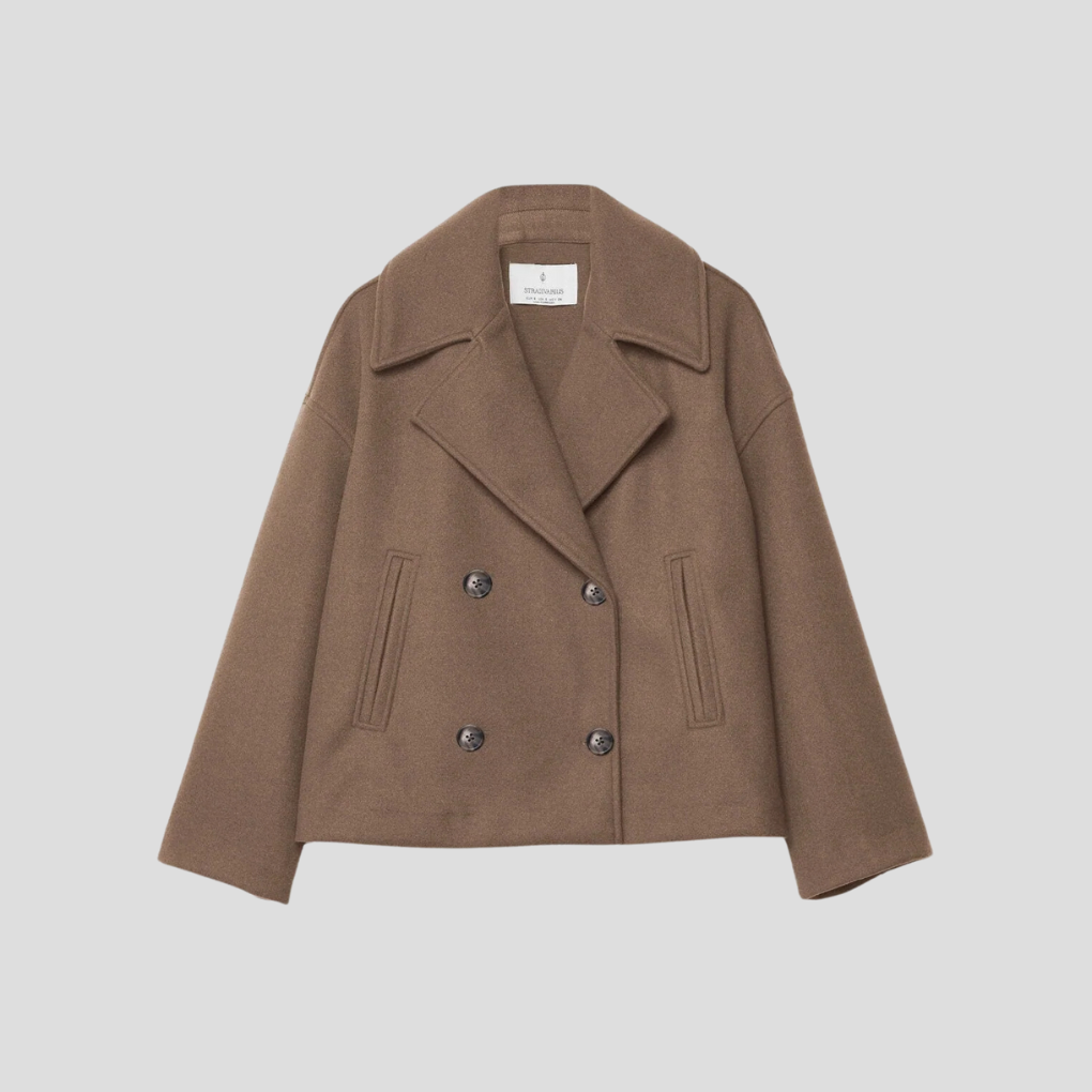 Schicker doppelreihiger Kurzmantel