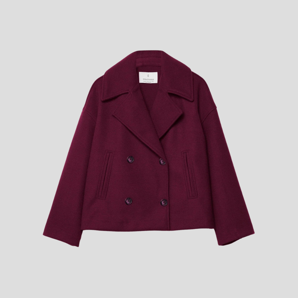 Schicker doppelreihiger Kurzmantel