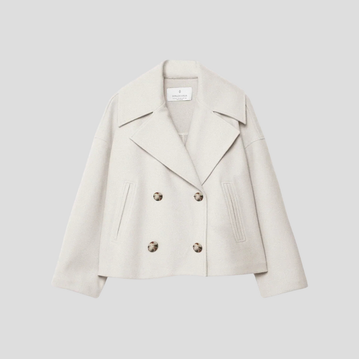 Schicker doppelreihiger Kurzmantel