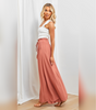 Damen Sommerhose mit hohem Bund und weitem Bein