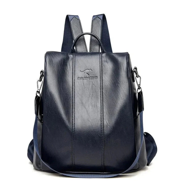 Damen-Rucksack aus diebstahlsicherem Leder, wandelbares Design mit versteckten Taschen für Reisen und den täglichen Gebrauch