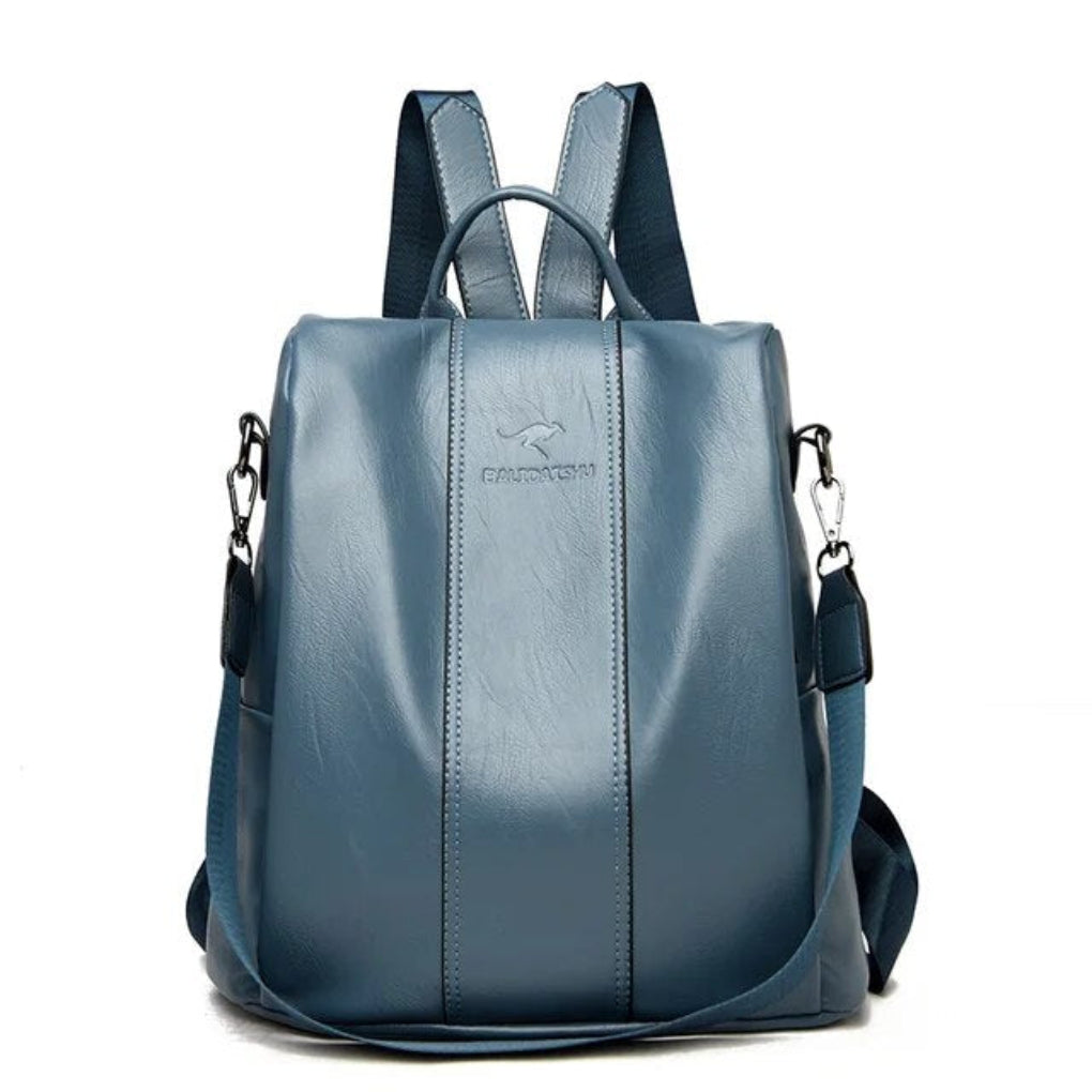 Damen-Rucksack aus diebstahlsicherem Leder, wandelbares Design mit versteckten Taschen für Reisen und den täglichen Gebrauch