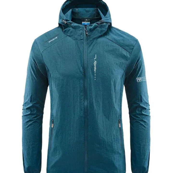 Ultraleichte, wind- und sonnengeschützte Sommerjacke mit Kapuze für Herren