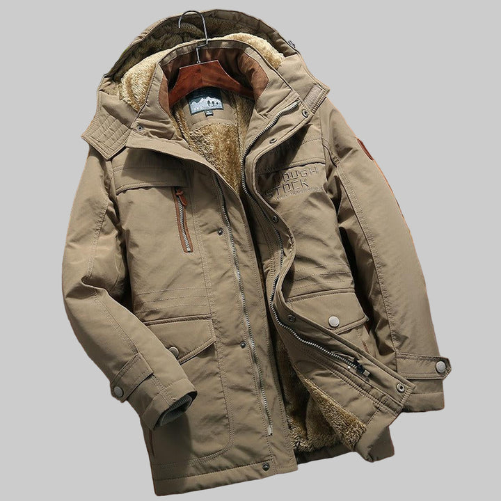 Gesteppte Herrenjacke mit Kapuze