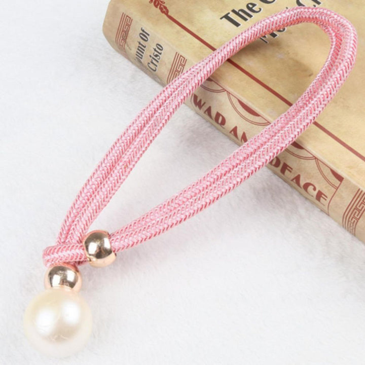 Glänzendes, elegantes 2-teiliges Set Perlenvorhang mit Raffhalter