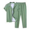 Herren Sommer Set mit Kurzarmhemd und passender Hose