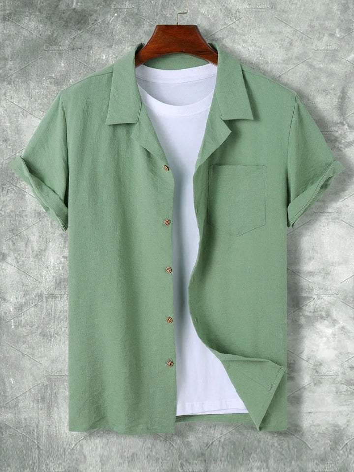Herren Sommer Set mit Kurzarmhemd und passender Hose
