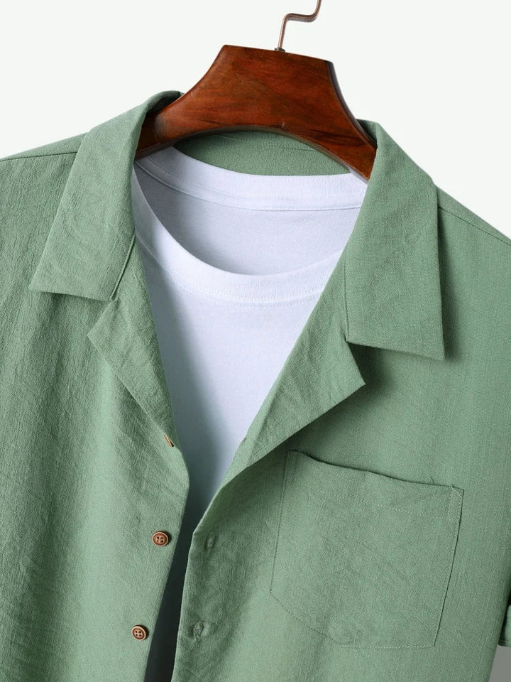 Herren Sommer Set mit Kurzarmhemd und passender Hose