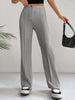 Damen Sommerhose mit hohem Bund und geradem Schnitt