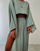 Zweiteiler Damen Sommer Set mit Crop Top und Maxirock