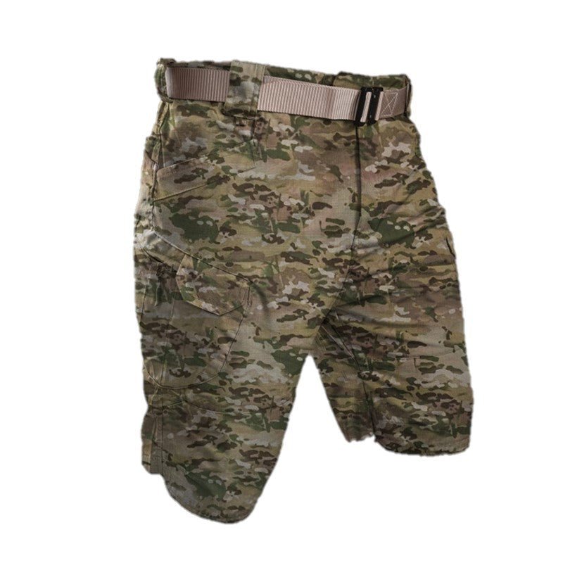 Herren Cargo-Shorts mit elastischem Bund und mehreren Taschen