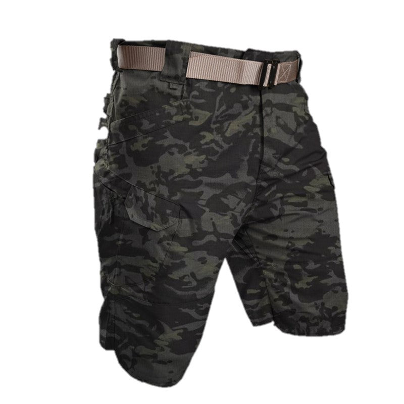 Herren Cargo-Shorts mit elastischem Bund und mehreren Taschen
