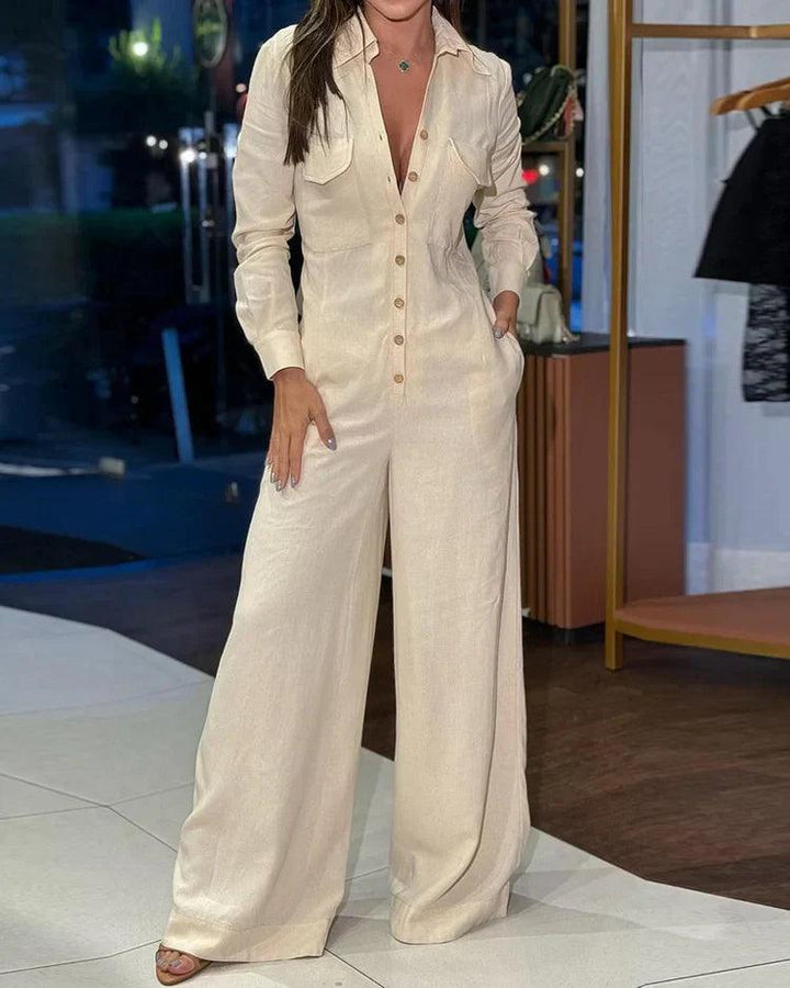 Damen Sommer-Jumpsuit mit Taschen