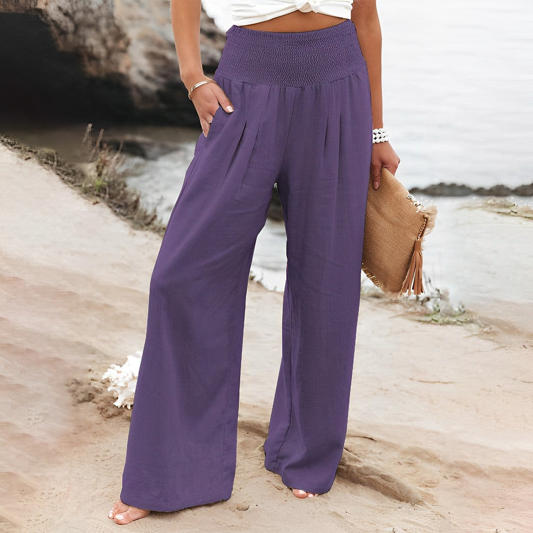 Damen Sommerhose mit weitem Bein