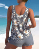 Zweiteiliger Tankini-Badeanzug für Damen