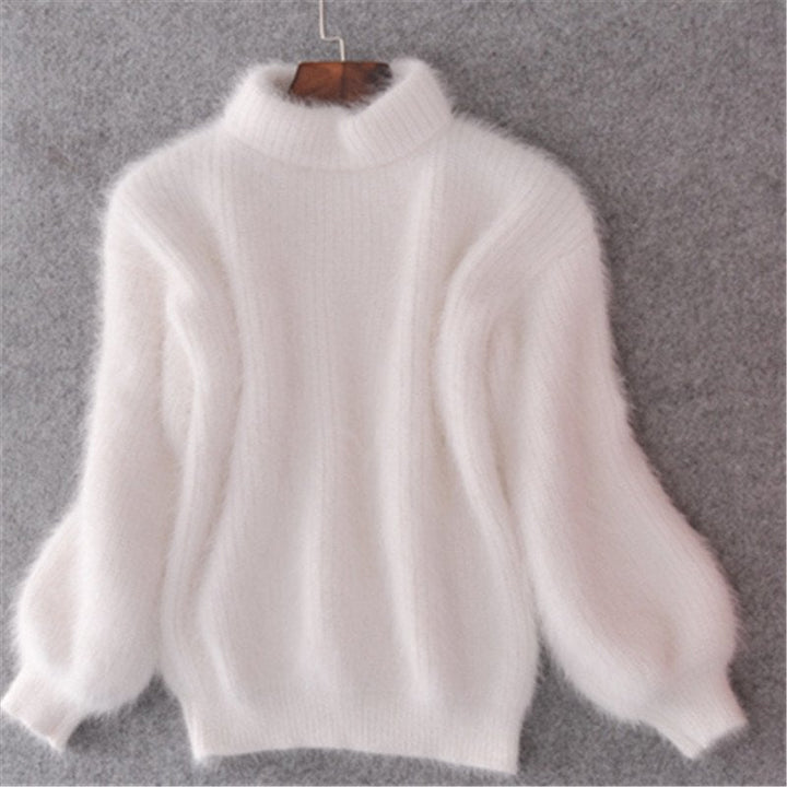 Mohair-Rollkragenpullover