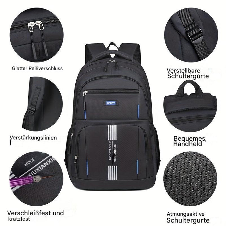 Robuster Herren-Lederrucksack