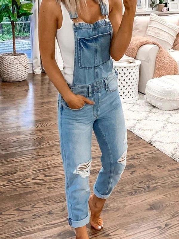 UrbanChic Denim-Jumpsuit – Vielseitiger Stil für jede Gelegenheit
